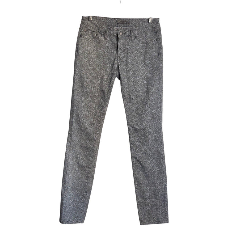 Prana Women's Kara Jeans Gray Geometric Print Size 4/27